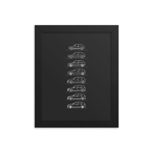 Framed poster on premium luster photo paper