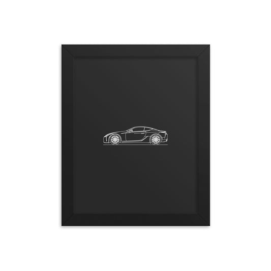 Framed poster on premium luster photo paper