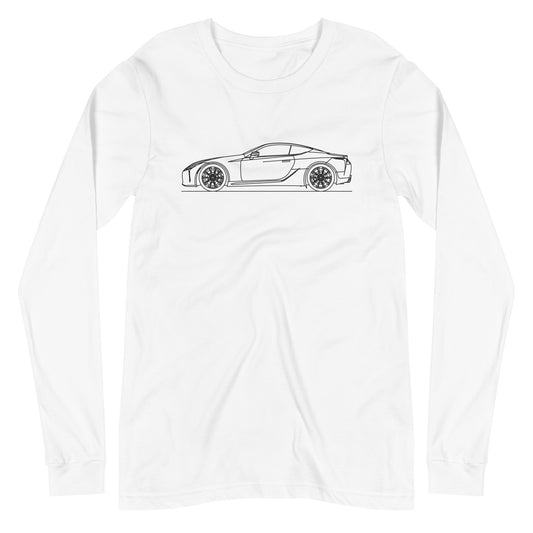 Unisex long sleeve shirt featuring Lexus LC500 design