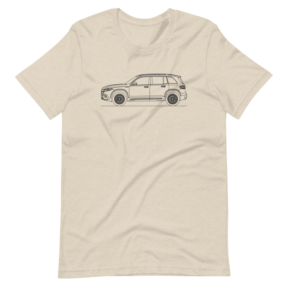 Stylish T-shirt featuring Mercedes-Benz EQB silhouette