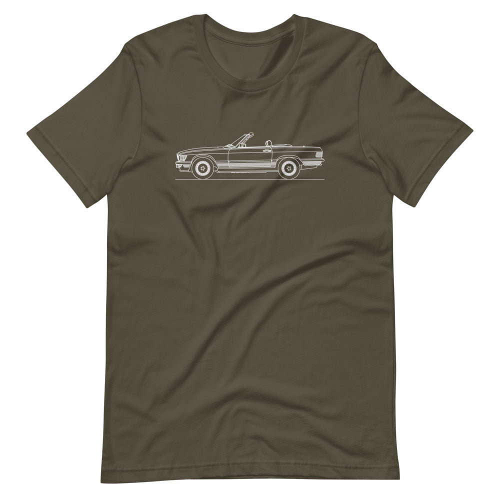 Mercedes-Benz SL 300 R107 silhouette T-shirt design