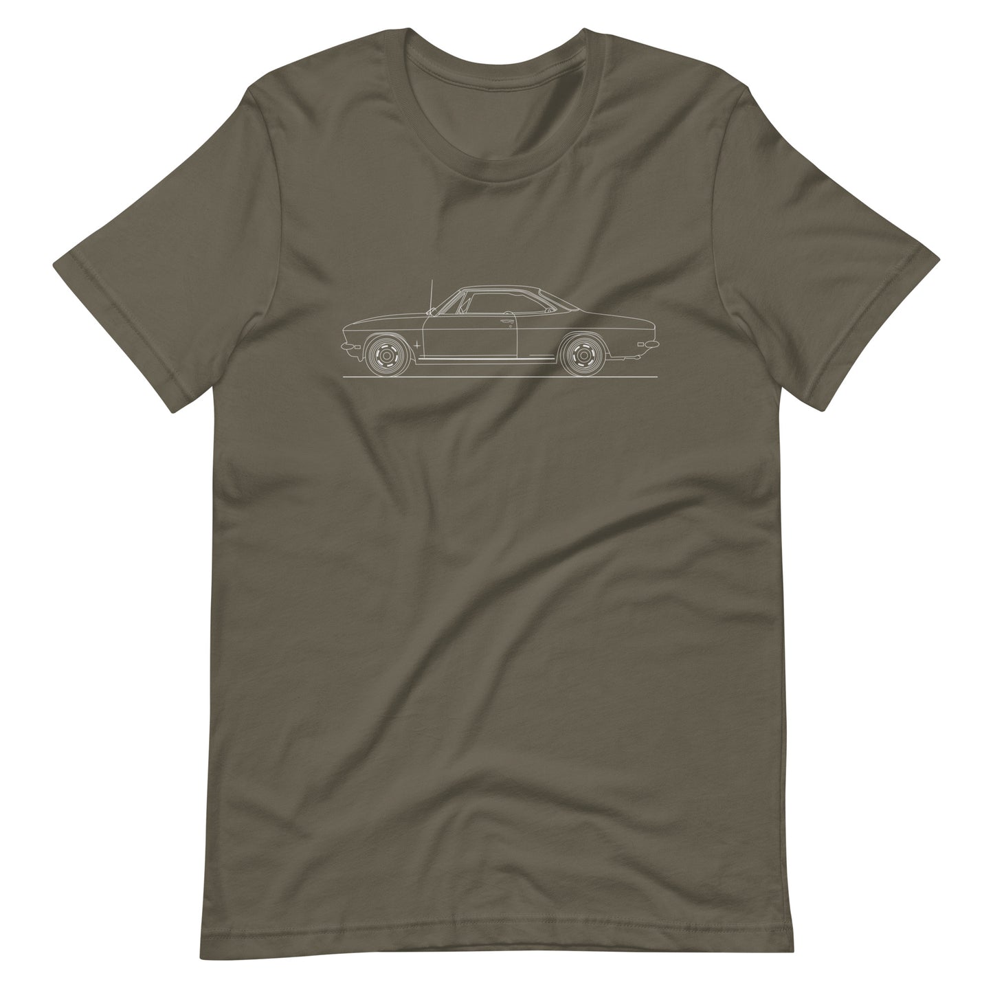 Chevrolet Corvair t-shirt in army green