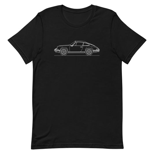 Porsche 911 Classic Outline T-shirt design displayed
