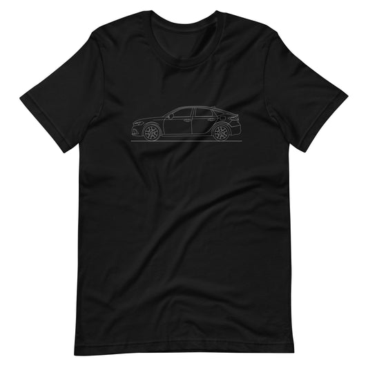 Honda Civic Hatchback Silhouette on stylish t-shirt