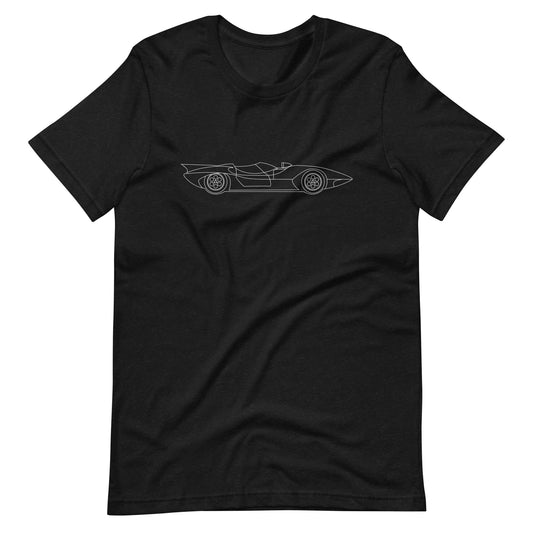 Unisex Speed Racer T-shirt in black heather