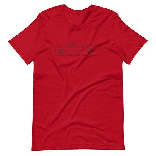 Red Ford Mustang GT Outline T-Shirt design