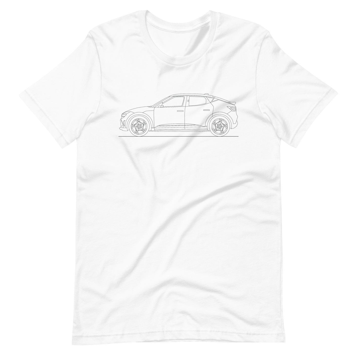 Unisex Genesis GV60 t-shirt in white.