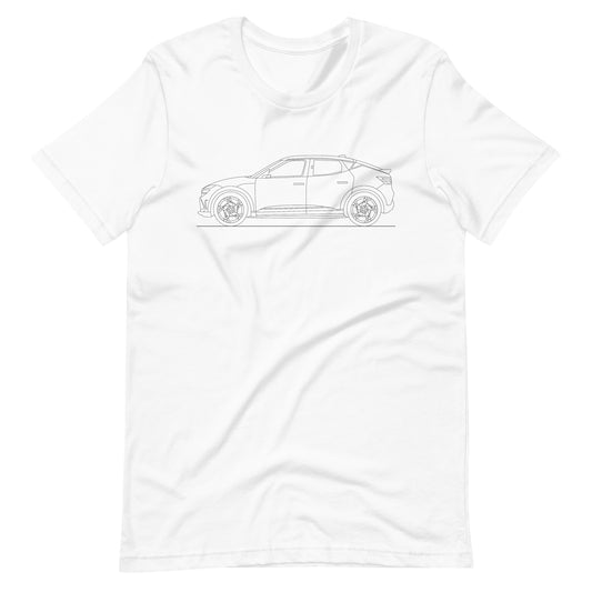 Unisex Genesis GV60 t-shirt in white.