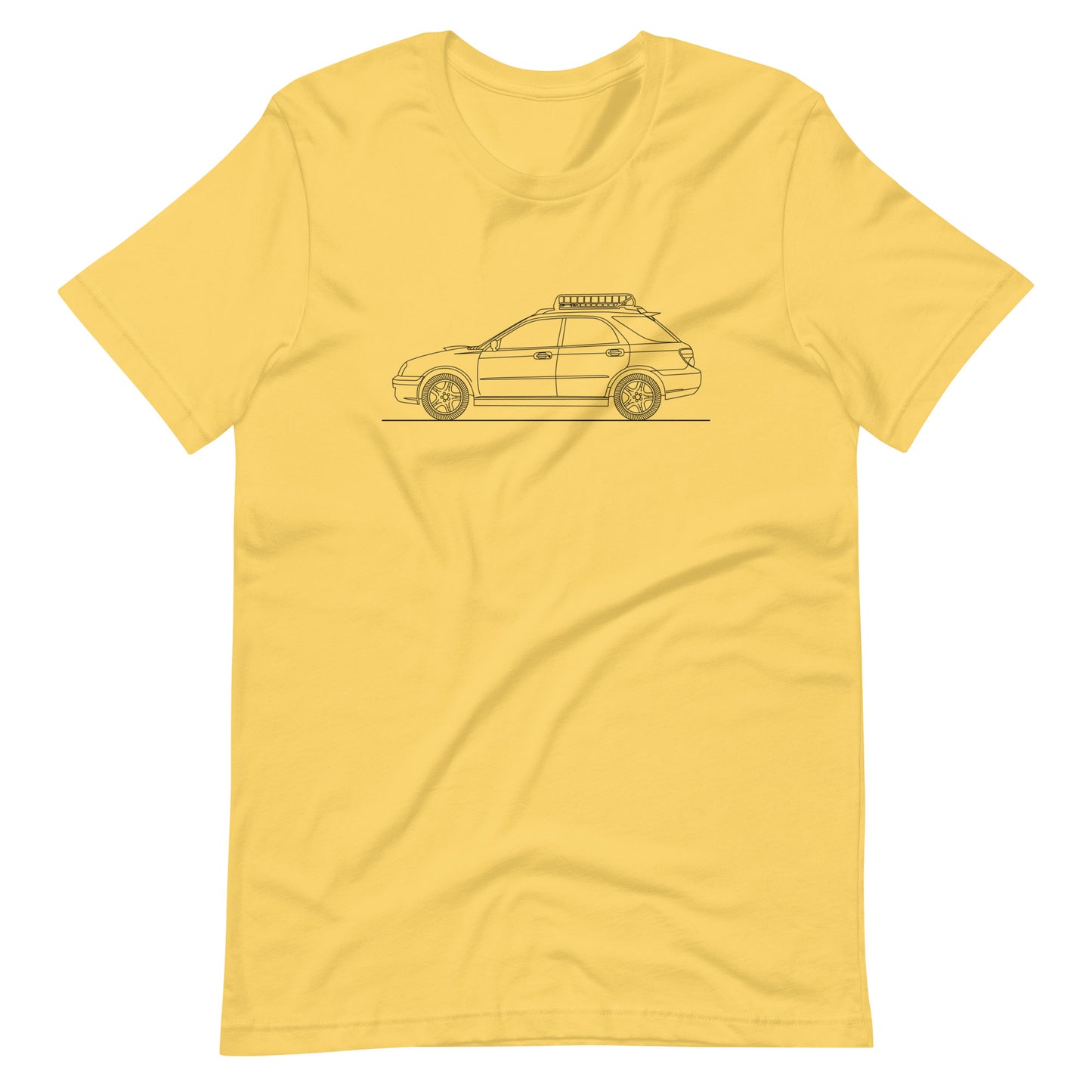 Yellow Subaru WRX Blobeye T-shirt front view