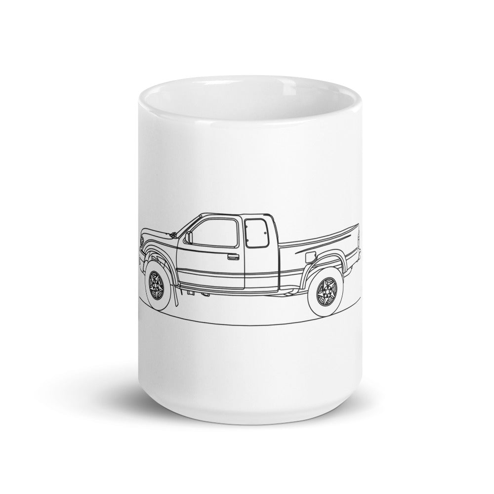 White glossy Toyota Tacoma N140 mug image