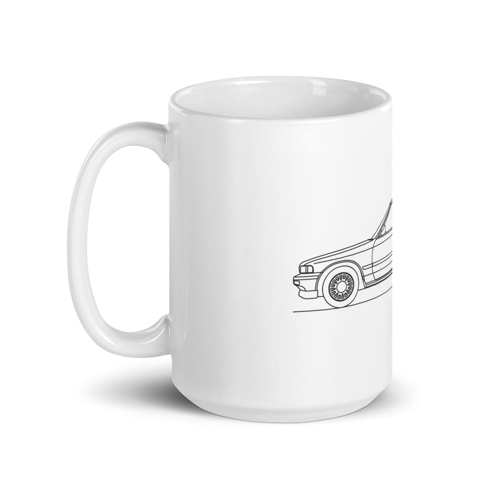 White glossy mug featuring Acura Legend design