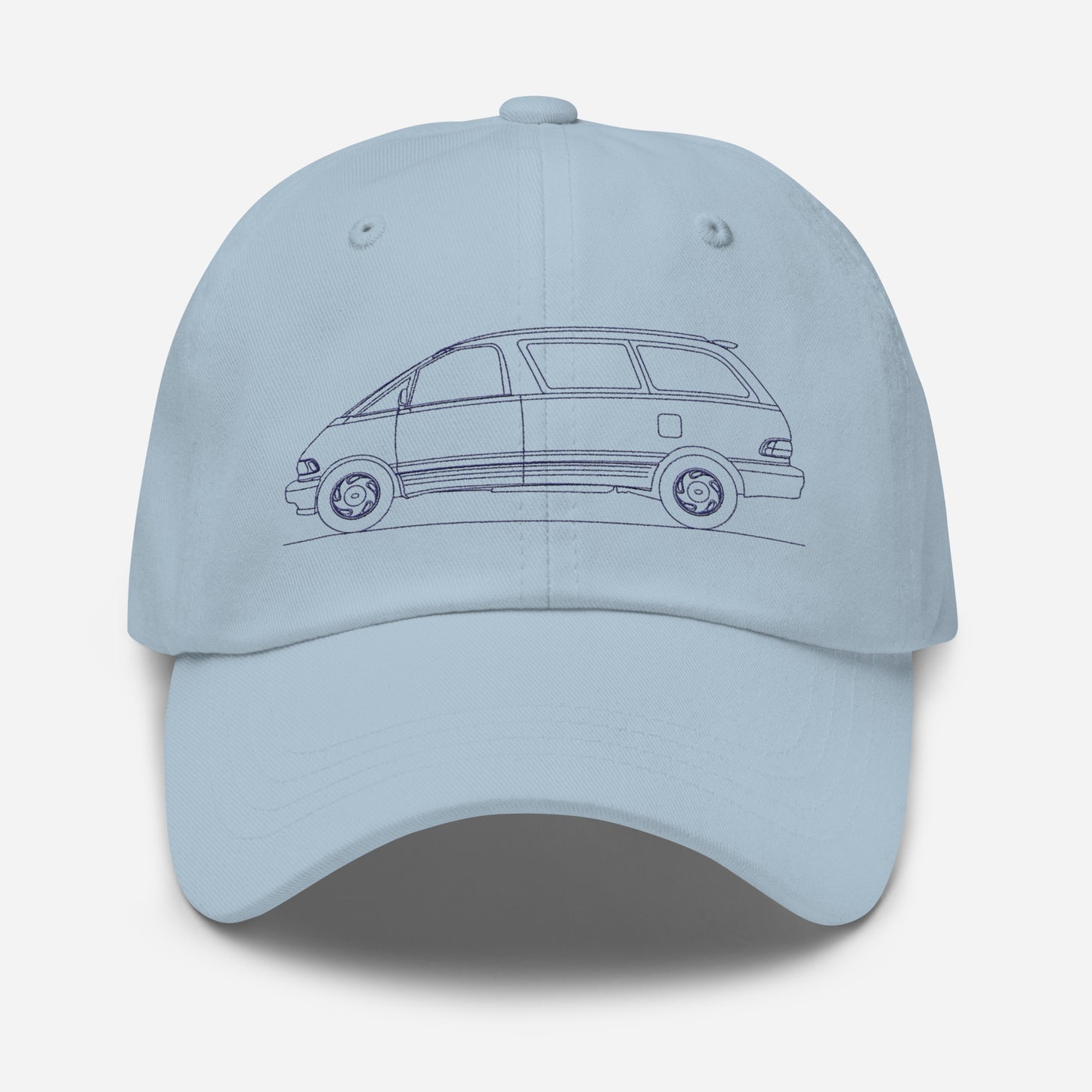 Light blue classic dad hat with adjustable strap