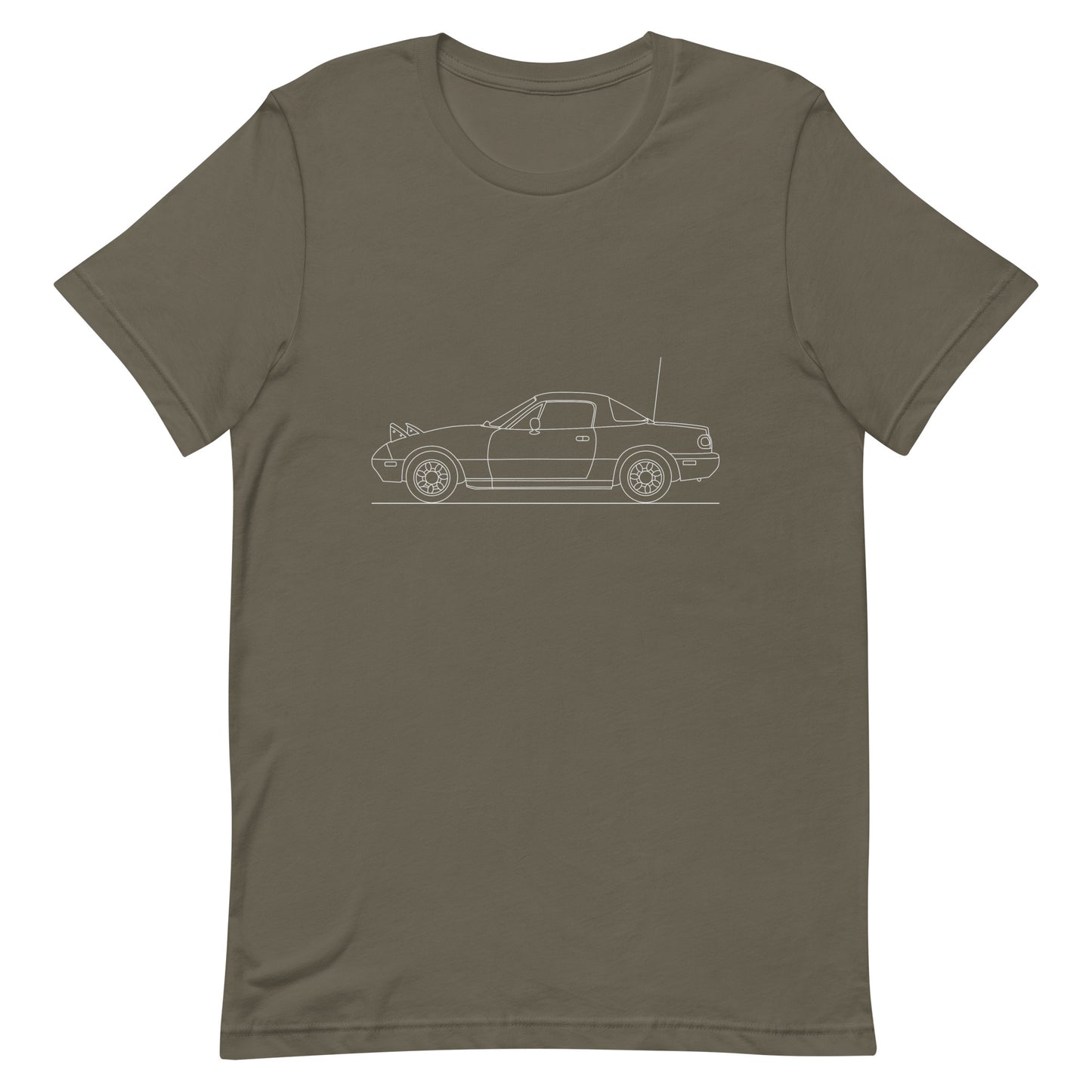Unisex staple t-shirt with Mazda Miata design