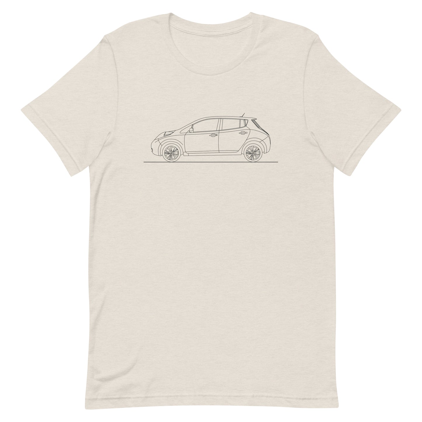 Unisex Nissan Leaf t-shirt in heather dust