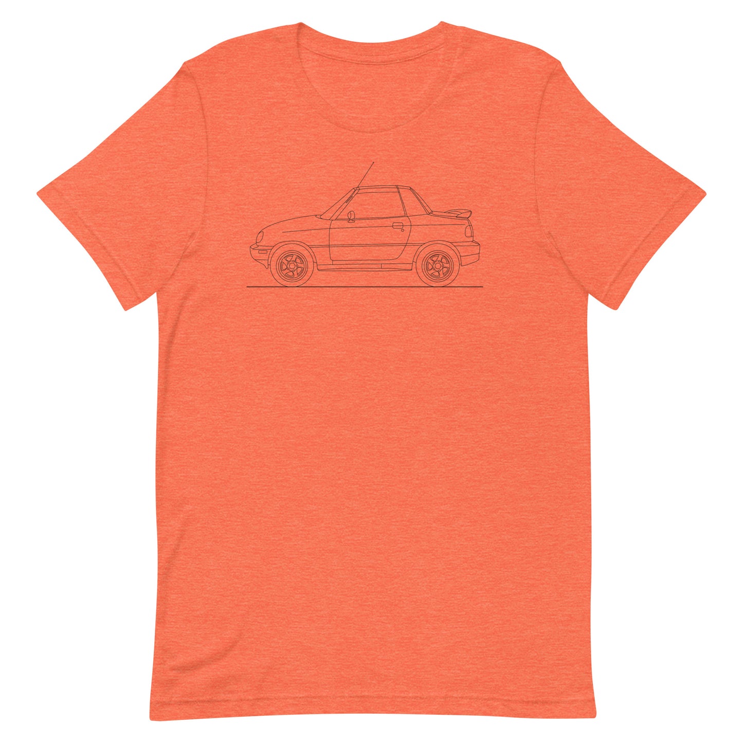 Unisex Suzuki X90 t-shirt in heather orange