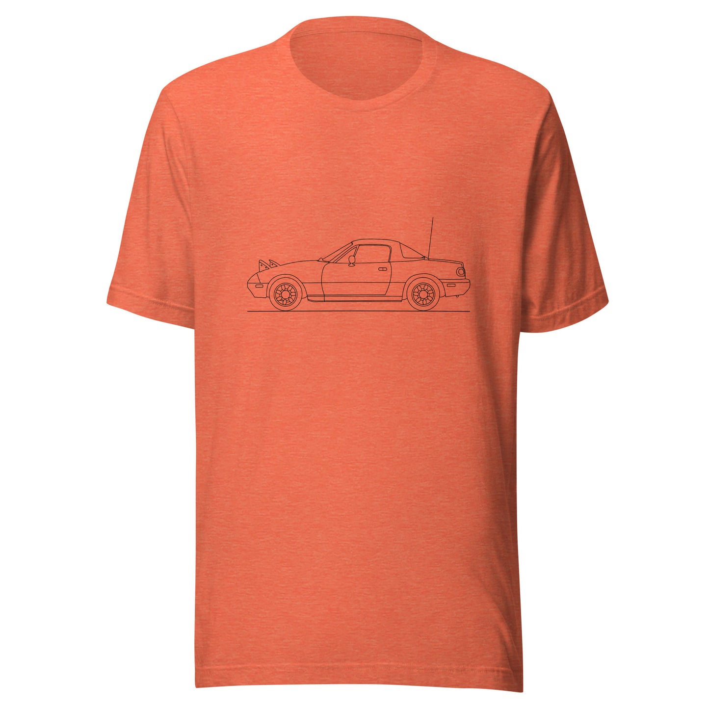 Unisex staple t-shirt in heather orange