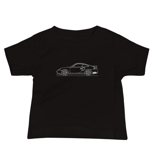 Baby wearing Porsche 911 996 Turbo Outline tee