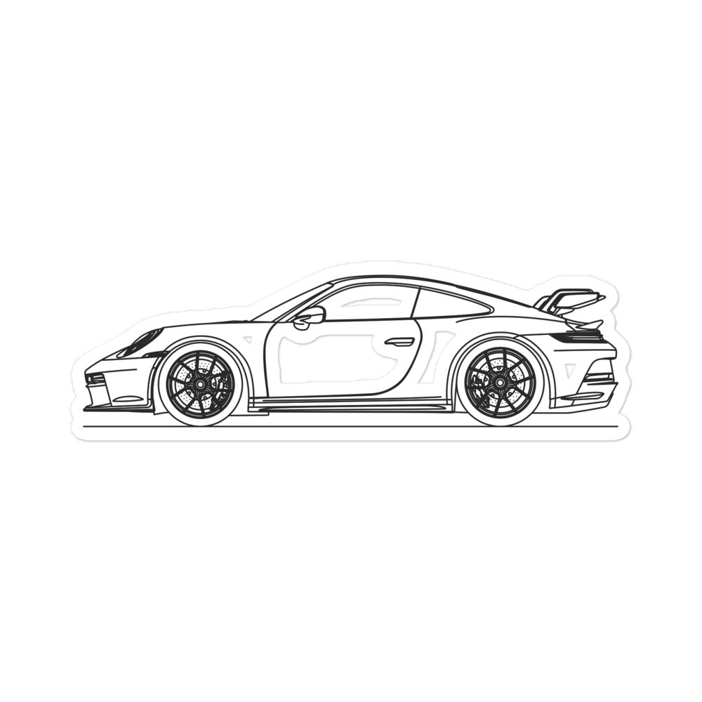 Porsche 911 992 GT3 Sticker