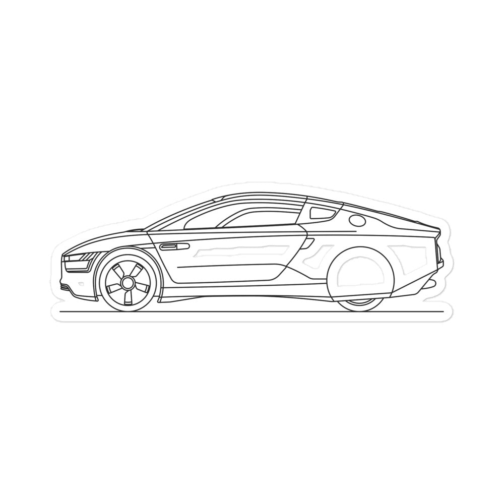 Volkswagen XL-1 Outline Sticker on a surface