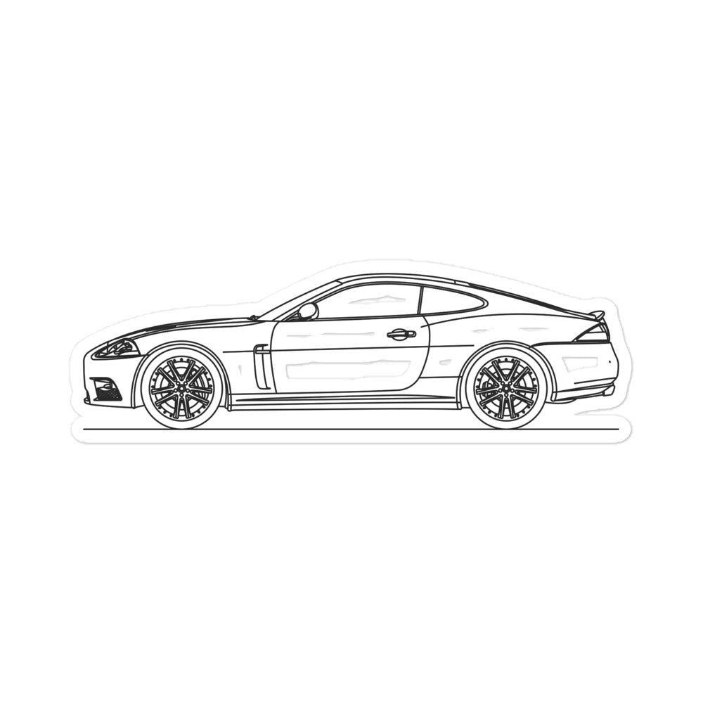 Jaguar XKR X150 Outline artistic silhouette sticker