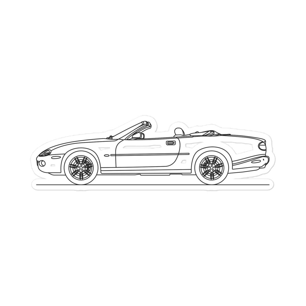 Jaguar XK8 X100 Convertible Outline sticker design