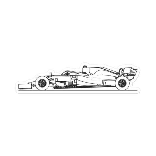 Red Bull RB16B Silhouette sticker on laptop