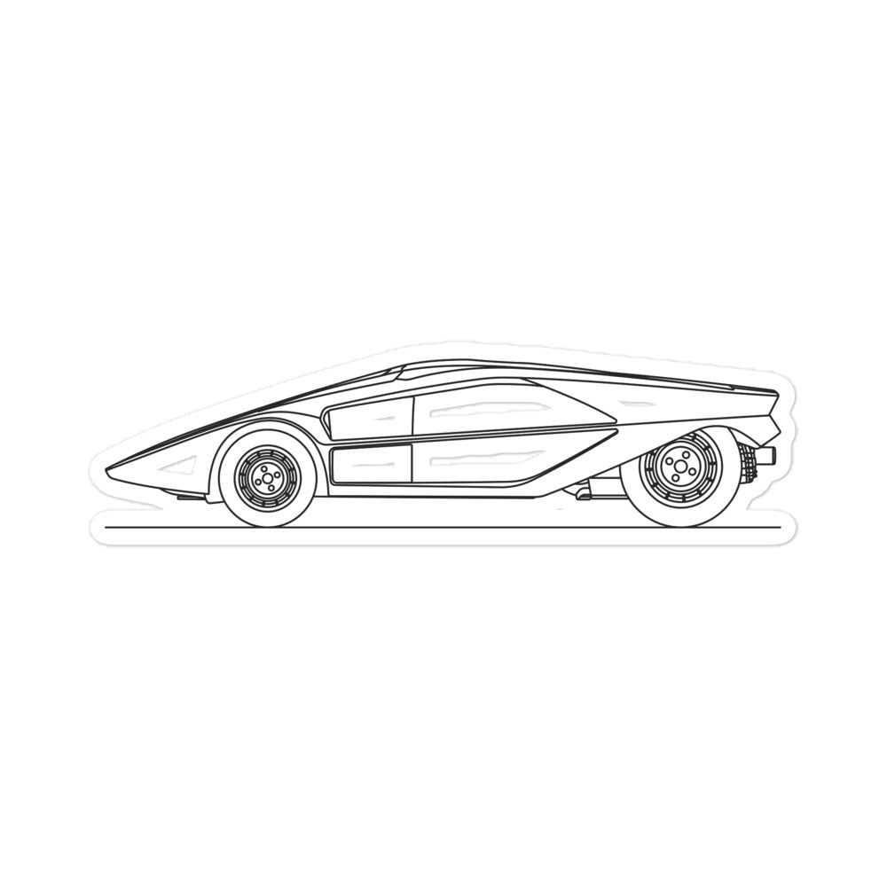 Lancia Stratos HF Zero Outline sticker design
