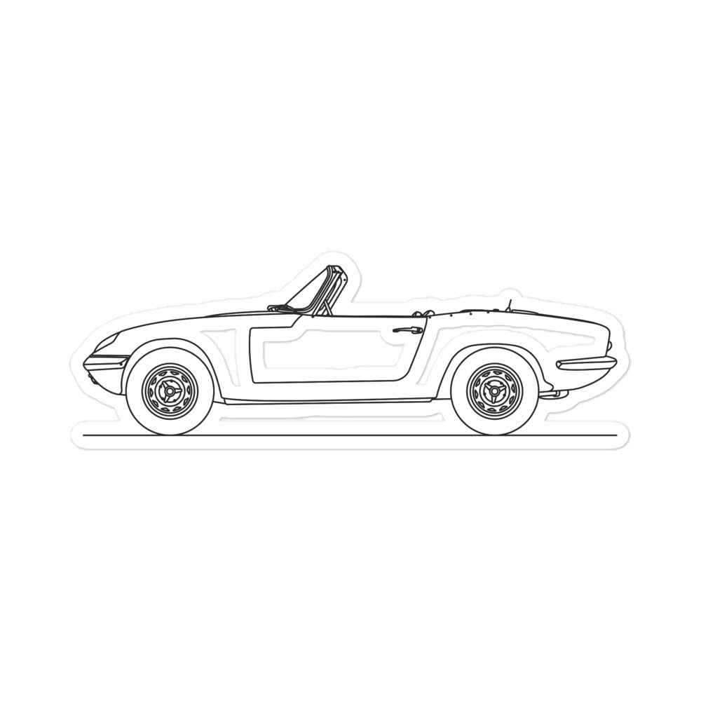 Lotus Elan 1500 Outline sticker design image