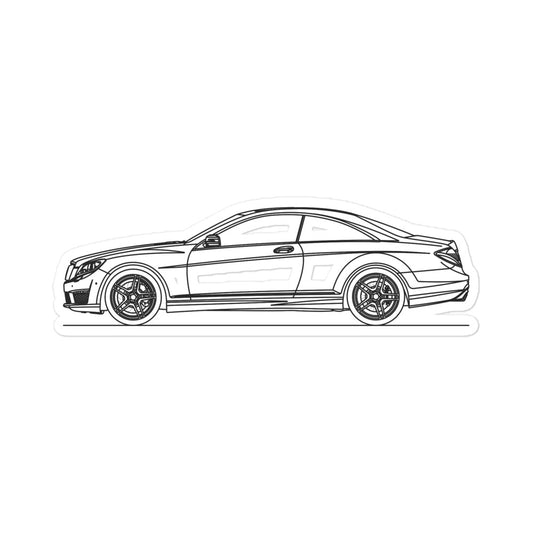 Mercedes-Benz CL 63 AMG C216 outline sticker design