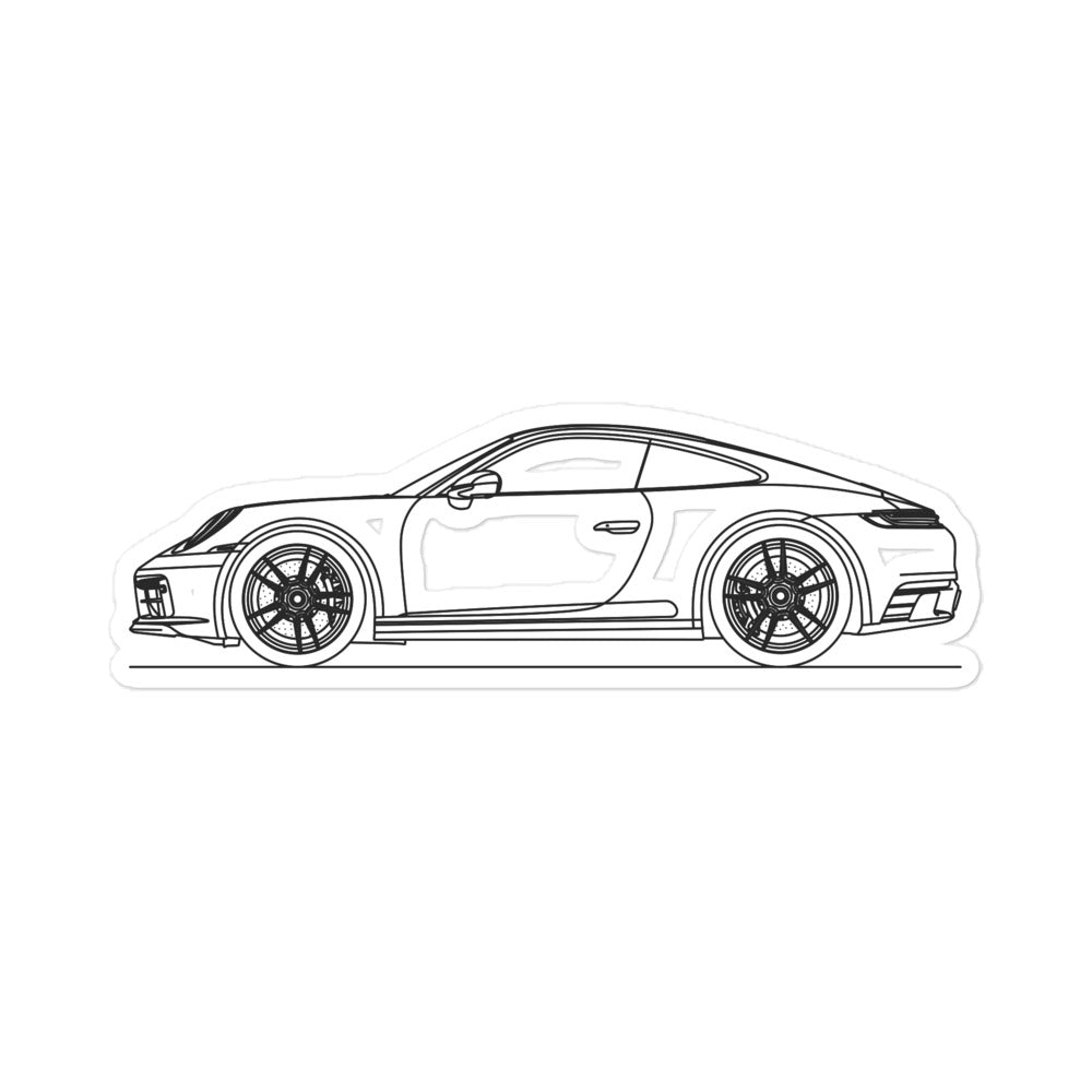 Porsche 911 992 Carrera GTS Sticker – Artlines Design