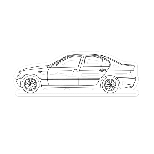 BMW E46 Series 3 Sedan Sticker