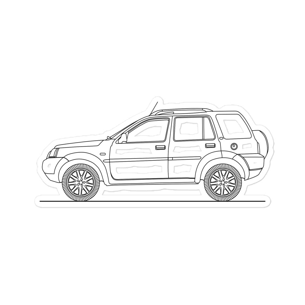 Land Rover Freelander Outline sticker design illustration