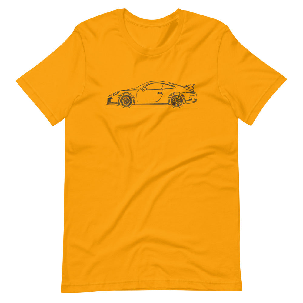 Porsche 911 991.1 GT3 T-shirt Gold