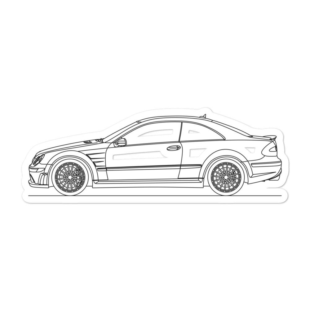 Mercedes-Benz W209 CLK 63 AMG Black Series Sticker - Artlines Design