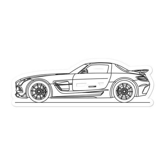 Mercedes-Benz SLS AMG Black Series R197 outline sticker