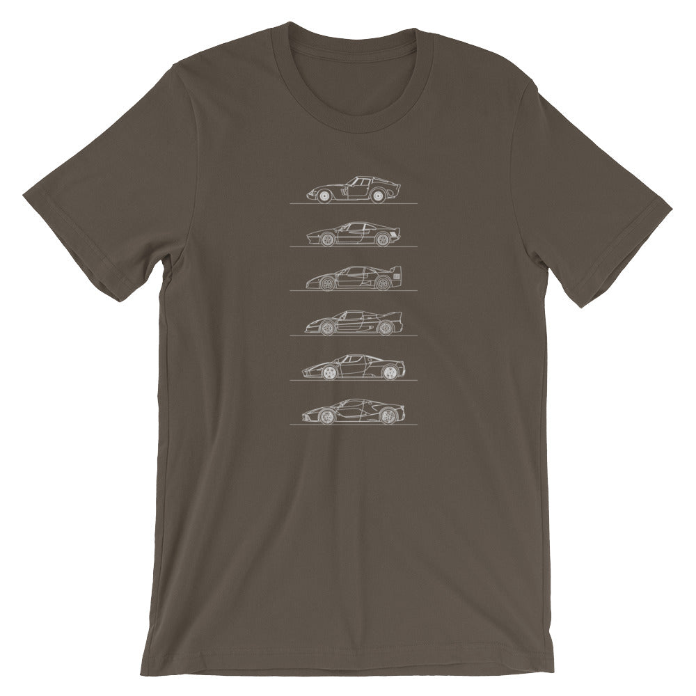 ferrari 250 gto laferrari t-shirt design