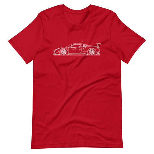 Ferrari 488 GT3 silhouette T-shirt in view