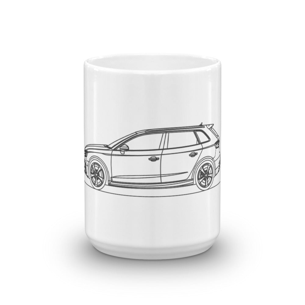 Audi 8V RS3 Sportback mug with design.