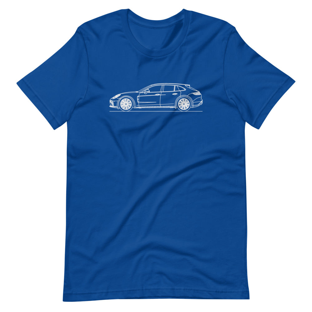 Porsche Panamera Turbo Sport Turismo 971 T-shirt True Royal - Artlines Design