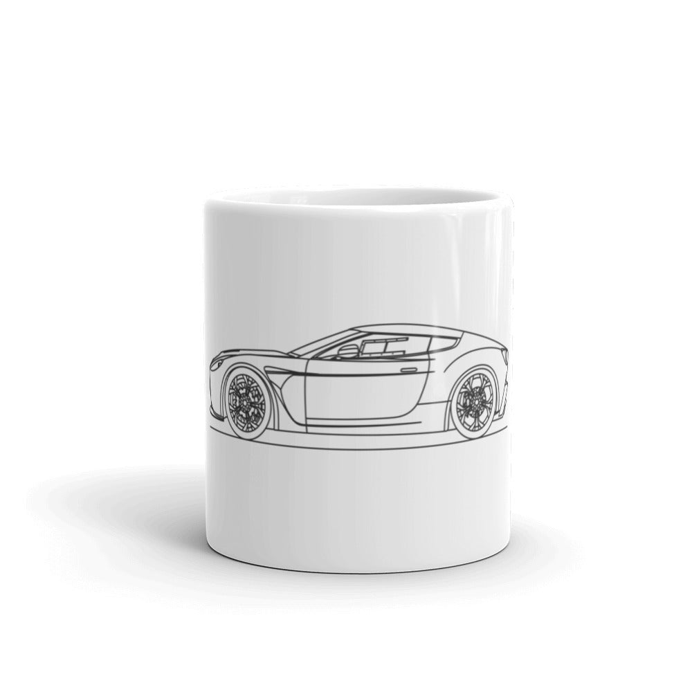 Aston Martin V12 Zagato Silhouette ceramic mug