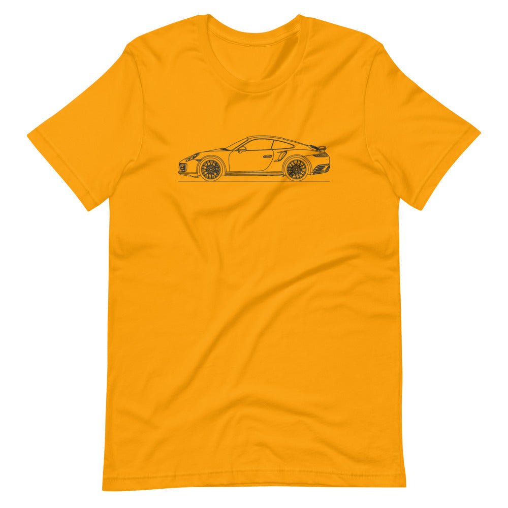 Porsche 911 991.2 Turbo S T-shirt Gold