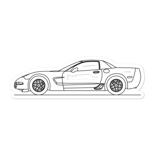 Chevrolet Corvette C5 Z06 Silhouette sticker design