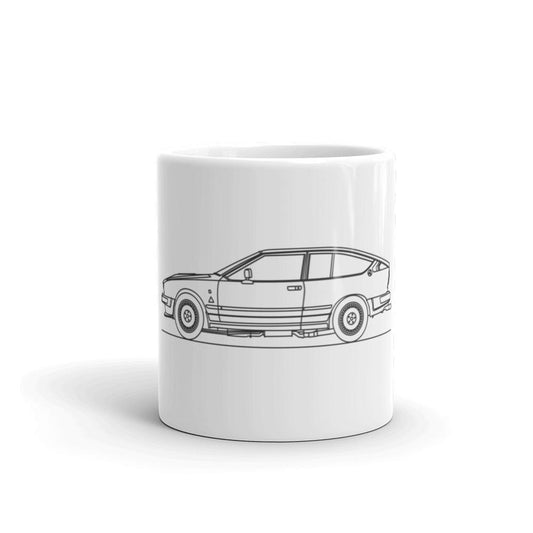 Alfa Romeo GTV6 Silhouette coffee mug design