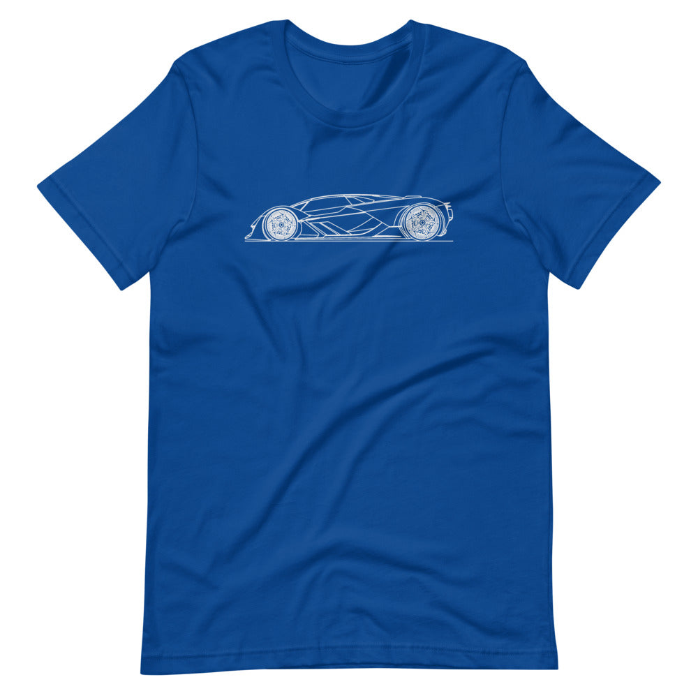 Lamborghini Terzo Millennio t-shirt design displayed