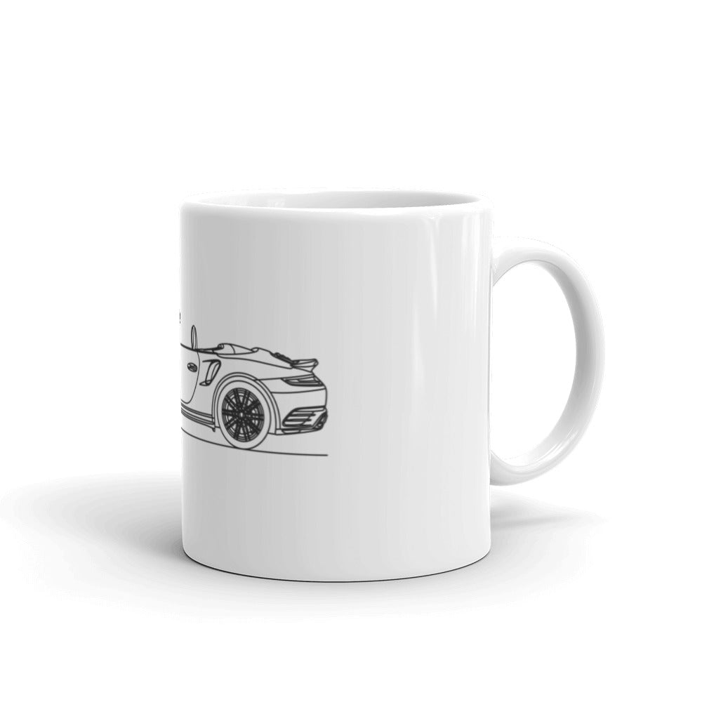 Porsche 911 Turbo S cabrio mug design