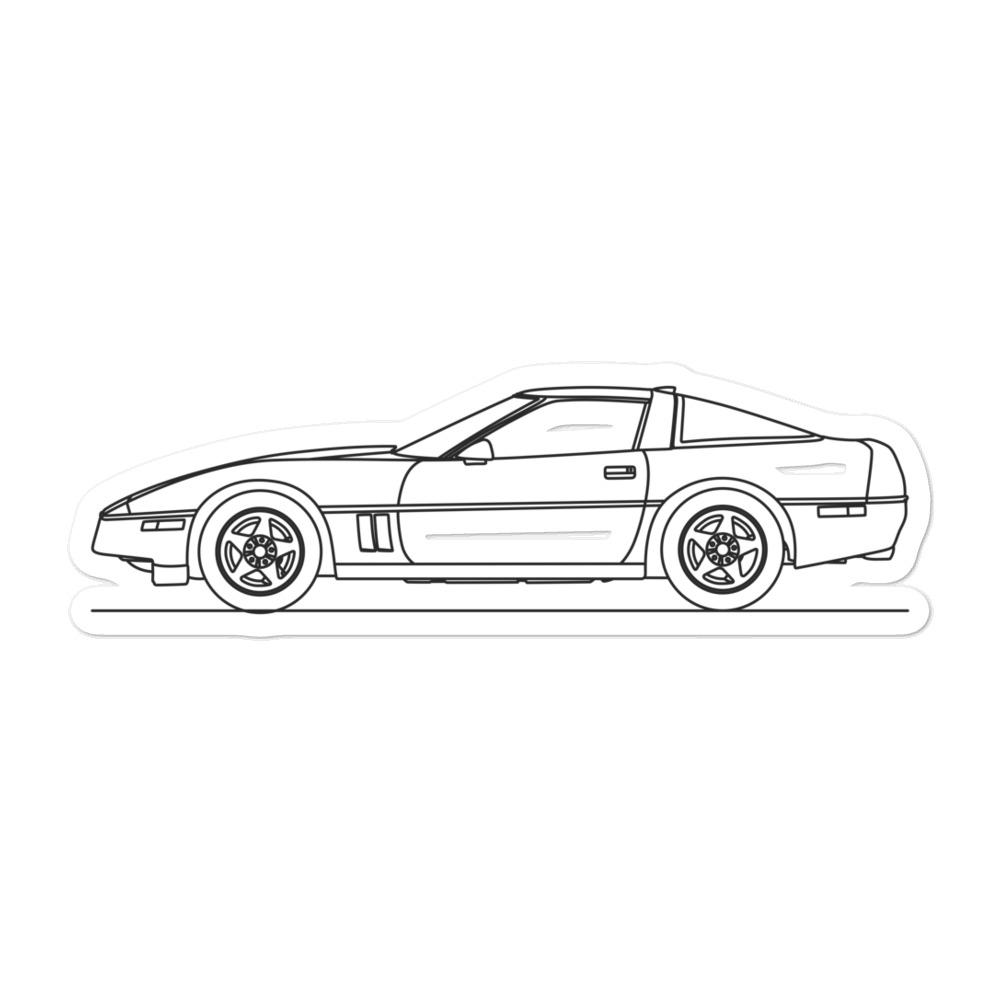 Chevrolet Corvette C4 ZR1 Silhouette sticker design