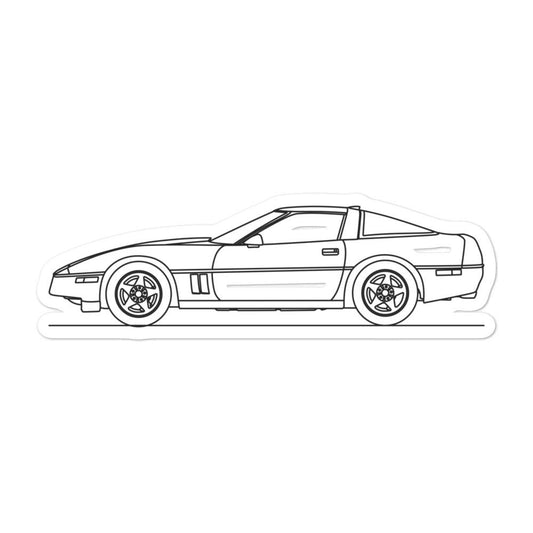 Chevrolet Corvette C4 ZR1 Silhouette sticker design