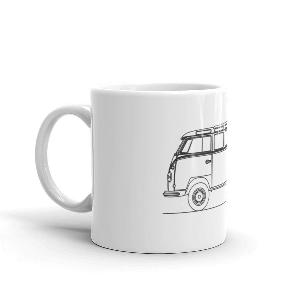 Volkswagen Transporter T1 mug on display