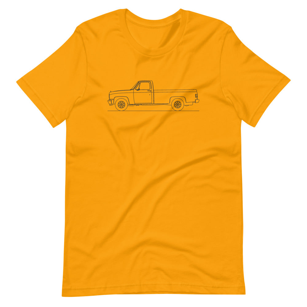 Chevrolet C/K 3rd Gen T-shirt Gold - Artlines Design