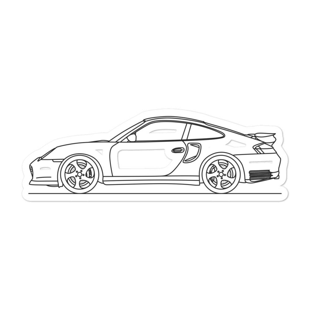 Porsche 911 996 Turbo Sticker - Artlines Design